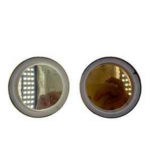 Tarro de Almacenamiento de Acero Inoxidable con Tapa Metálica Electrochapada, Tarro de Vidrio para Velas con Tapa Sellada - Product Image 2