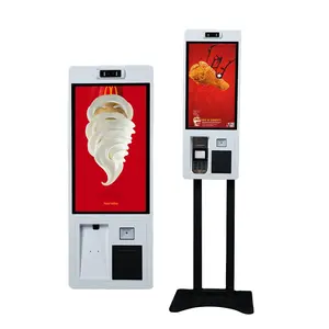 New Design Ordering Payment Kiosk Capacitive Touch Screen Self-service Checkout Terminal Kiosk Restaurant Payment Kiosk Indoor