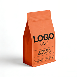 Bolsa Doypack con Cierre Zip Reutilizable para Café Oscuro <span class=keywords><strong>de</strong></span> <span class=keywords><strong>Costa</strong></span> <span class=keywords><strong>Rica</strong></span>, Grado Alimenticio, Libre <span class=keywords><strong>de</strong></span> BPA, Certificación ISO9001, Personalización <span class=keywords><strong>de</strong></span> Marca, MOQ, Alimento para Mascotas - Product Image 2