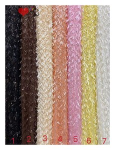 Afrika dizisi fransız tül dantel örgü parlak ağır Sequins dantel kumaşlar 3D nakış <span class=keywords><strong>Net</strong></span> kumaş için parti düğün elbisesi - Product Image 6