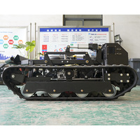 Tondeuse à gazon télécommandée tout-terrain Longjie 608-90A, 22 chevaux, largeur de coupe 90 cm, tondeuse à chenilles tout-terrain