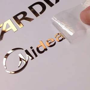 Étiquettes auto-adhésives en métal personnalisées Étiquettes anti-rayures étanches Lettrage en métal Autocollants en métal nickel ultra-mince à faible quantité minimale de commande - Product Image 5