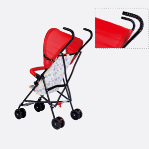 Cochecito de bebé estándar ASTMF833, básico de lujo, color <span class=keywords><strong>rojo</strong></span>, precio barato, venta al por mayor - Product Image 4