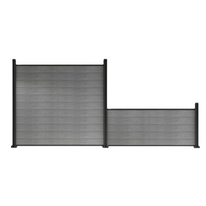 Buona qualità a prova di vento stabile ignifugo privato <span class=keywords><strong>legno</strong></span> composito di plastica WPC giardino <span class=keywords><strong>recinzione</strong></span> <span class=keywords><strong>per</strong></span> terra fangosa - Product Image 2