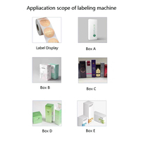 Mini-étiqueteuse semi-automatique à angle droit avec PLC pour boîtes de produits alimentaires, de boissons et de produits chimiques, et coffrets cadeaux