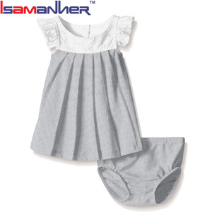 Summer clothes for baby girls, set of 2 pieces, <strong>blouse</strong>, dress design for newborn - Product Image 3