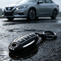 Housse de clé de luxe pour Nissan Altima Rogue Sentra Pathfinder Smart Key X-TRAIL (matériau TPU résistant aux rayures)