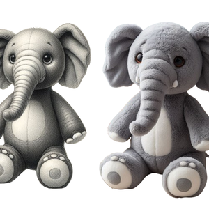 Produttore di giocattoli <span class=keywords><strong>Zoo</strong></span> di animali imbottiti a basso MOQ peluche personalizzato simpatico elefante gigante peluche - Product Image 6