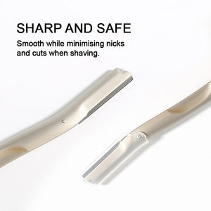 Cuchilla de Precisión Metálica para Depilación, Recortadora de Cejas de Acero Inoxidable, Herramienta de <span class=keywords><strong>Dermaplaning</strong></span> con Cuchillas de Repuesto - Product Image 3