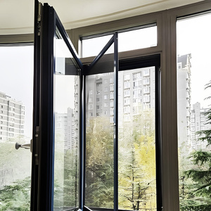 หน้าต่างบานเปิดแบบ UPVC เกรดเชิงพาณิชย์ กระจก Low-E กันเสียง กันน้ำ กันลม - Product Image 4