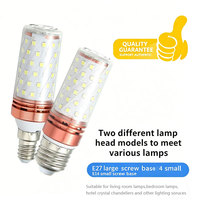 Douilles de lampe en aluminium E14/E27, LED SMD 2835, lumière froide/chaude, ampoules LED résidentielles AC en forme de maïs, compatibles avec les lustres, lampes murales, lampes de table, etc.