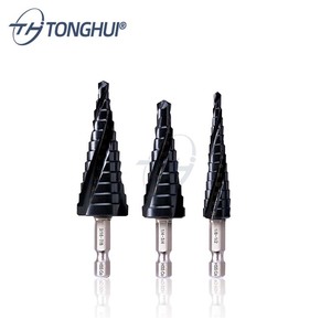 Différents diamètres de forets étagés HSS à cannelure droite <span class=keywords><strong>ou</strong></span> spirale pour couper les tuyaux en tôle plastique <span class=keywords><strong>bois</strong></span> - Product Image 1