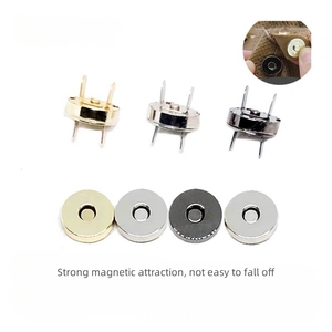 Thân Thiện Với Môi 18Mm 14Mm Từ Nút Bền Vòng Kim Loại Snap Móc Kẹp Nút Từ Tính Cho Túi - Product Image 4