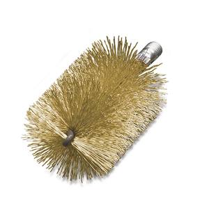 Cepillo limpiador de tubos de alambre de latón con casquillo roscado, ideal para la limpieza de tuberías y desagües en diversas aplicaciones. - Product Image 1