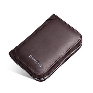Cartera <span class=keywords><strong>de</strong></span> Cuero PU <span class=keywords><strong>de</strong></span> Lujo para Hombre CarrKen, Tarjetero con Cremallera Personalizado para Licencia <span class=keywords><strong>de</strong></span> <span class=keywords><strong>Conducir</strong></span> - Product Image 6