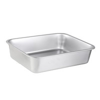 Plaque de cuisson profonde Lecos en acier inoxydable argenté de qualité supérieure, résistante à la déformation, robuste, multi-tailles, pour la cuisson des biscuits