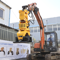 Compacteur à plaques vibrantes hydrauliques pour excavatrices, usage construction, personnalisable