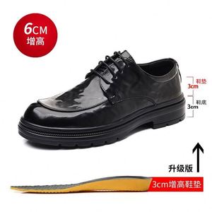 Zapatos de Cuero para Hombre, Diseño Cuadrado, Ligeros, de Lujo, Formales para Negocios, Suela Gruesa, Transpirables, Antideslizantes, Venta al Por Mayor de Fábrica - Product Image 6