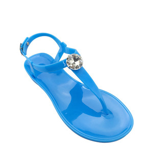 Chaussures simples et protectrices, sandales tendance, PVC, chaussures plates pour femmes, loisirs en plein air, plage, simples, cristal, pas cher, chaussures pour femmes - Product Image 3