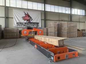 เครื่องเลื่อยไม้แบบพกพาริมาพร้อมระบบยกและตัดอัตโนมัติมอเตอร์ไฟฟ้า7.5kW ผ่านการรับรอง CE สำหรับการแปรรูปท่อนไม้และการกัดไม้ - Product Image 2