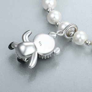 Yilun จี้925รูปหมีแพนด้าน่ารักทำจากเพชร CZ ที่มีเสน่ห์สำหรับสร้อยข้อมือและสร้อยคอ - Product Image 3