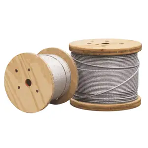 high strength 1x7 1x19 stranded wire galvanized steel wire rope cable