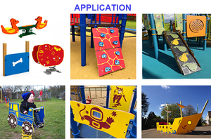 แผ่นแซนวิช HDPE 3ชั้นทำจากพลาสติกสองสีมัลติฟังก์ชันสีแดง - Product Image 5