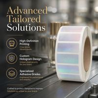 Etiqueta Adhesiva de Vinilo Holográfica Impermeable con Código de Barras y Diseño de Logotipo Personalizado para Fabricantes de Botellas de Cosméticos