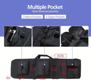 Factory Tactical Long <b>Backpack</b> <b>Black</b>/Khaki/Green Portable Case for Firearm Storage Transportation for Outdoor - Product Image 3