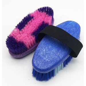 Fourniture d'usine poignée en plastique nettoyage brosse à <span class=keywords><strong>cheveux</strong></span> cheval Groomingh outil cheval corps brosse - Product Image 6