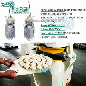 Macchina Automatica ad Alta Efficienza per Dividere e Arrotondare Impasti da 24, 30 e 36 Pezzi, Formatrice di Palline per Pane e <span class=keywords><strong>Pizza</strong></span>, Attrezzatura per Panifici - Product Image 2