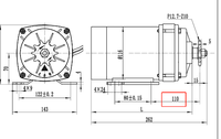 MY1020ZXF 450W 600W 650W 24V 36V 48V Electric Motorcycle Atv Brush DC Gear Motor