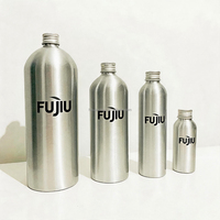 Bouteilles cosmétiques en aluminium vides anti-effraction avec couvercle, 50ml, 100ml, 120ml, 150ml, 200ml, 250ml, 500ml, 1000ml, pour huiles essentielles, finition mate, vente en gros