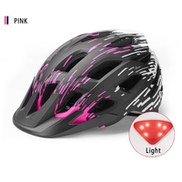 Casque de vélo tout-terrain d'extérieur CE pour vélo de montagne Casque de vélo de route pour patinage à roulettes avec lumière LED