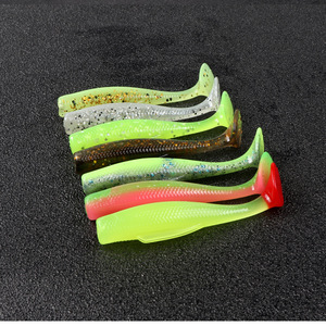 6 leurres souples en TPE de 60 mm, 2,3 g, queue en T, flottants, pour la pêche au bar et au lucioperche - Product Image 4