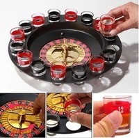 Jeu de vin Shot Drinking Roulette Set avec Casino Spin Glass Shot Party Bar Game