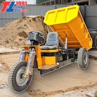 Nouveau camion à benne basculante agricole électrique à trois roues avec grande trémie pour adultes pour usine de fabrication
