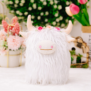 Decoraciones Navideñas Más Vendidas, Peluche de Vaca de las Tierras Altas Escocesas, Muñeco Artificial para Niños - Product Image 6