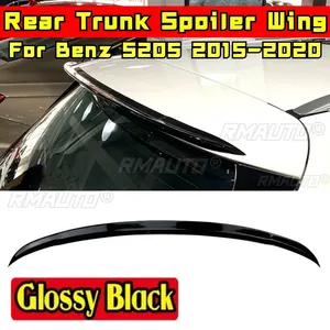 สปอยเลอร์หลังสำหรับรถยนต์ Mercedes-Benz C-Class Wagon S205 ปี 2015-2020 สีดำเงา อะไหล่ตกแต่งภายนอกรถยนต์ สปอยเลอร์หลังคาท้ายรถยนต์ อุปกรณ์ตกแต่งรถยนต์ - Product Image 1