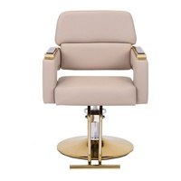 Sillón de Peluquería Moderno con Elevación para Corte de Cabello, Silla de Salón de Belleza Profesional para Mujeres, Silla de Barbería