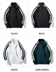 メンズ防水通気性ナイロンジャケット、スタンドカラー、ルーズフィット、ジップフロント、カジュアル＆スポーツ向け |   秋冬の普段着アウター - Product Image 4