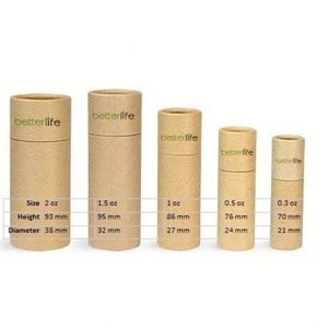 Custom Logo Round Biodegradable Jar Lip Balm Printed <b>Cardboard</b> Round Eco Cylinder Child Proof <b>Tube</b> Packaging - Product Image 5
