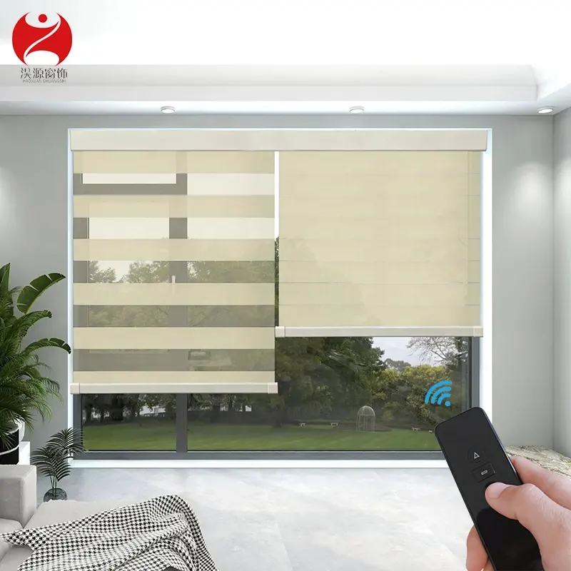 Custom size made office window rolling blinds smart shades motorized blinds