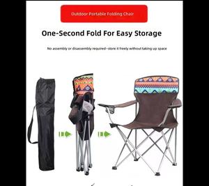 Bulk Supply Eco-Friendly <b>Folding</b> Camping Chair Removable Cover Washable Fabric for Picnic Camping Manufacturer OEM ODM for - Product Image 6