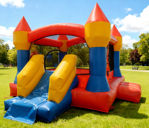 Château gonflable pour enfants avec toboggan, en PVC, personnalisable, Castillo Inflable, pour <span class=keywords><strong>location</strong></span> commerciale - Product Image 1