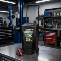 Chargeur de batterie lithium-ion entièrement automatique 2/15/40A 250A/START 12-24V avec prise, contrôlé par microprocesseur, chargeur de voiture 12VDC