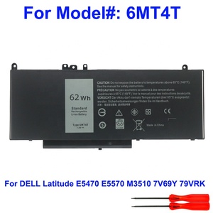 Nouvelle batterie d'ordinateur portable de qualité 6MT4T pour <span class=keywords><strong>Dell</strong></span> 14 5470 <span class=keywords><strong>E5470</strong></span> E5450 7.6V 62WH remplacement - Product Image 2