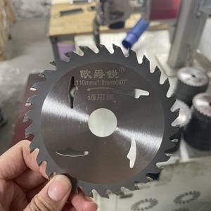 공장 직영 OEM DIY 105/110/115mm 30T/40T TCT 초경 팁 원형 톱날 (합판, 라미네이트, 플라스틱, 목공용 디스크) - Product Image 6