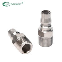 Connecteur de coupleur rapide pneumatique hydraulique SS316, raccord d'air de compresseur à connexion rapide