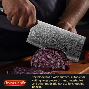 Juego <span class=keywords><strong>de</strong></span> <span class=keywords><strong>Cuchillos</strong></span> <span class=keywords><strong>de</strong></span> Chef <span class=keywords><strong>de</strong></span> Lujo <span class=keywords><strong>de</strong></span> Alta Calidad, 5 Piezas, Acero <span class=keywords><strong>de</strong></span> Damasco, Espiga Completa, Triple Remache, con Soporte <span class=keywords><strong>de</strong></span> Madera - Product Image 4